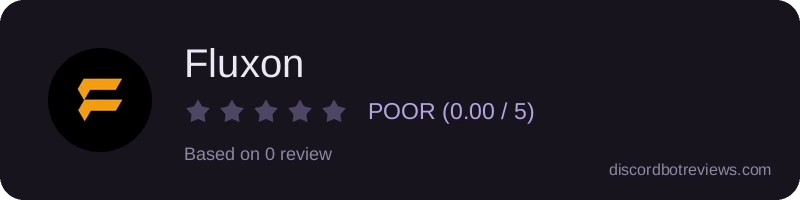 Rating widget preview for Fluxon