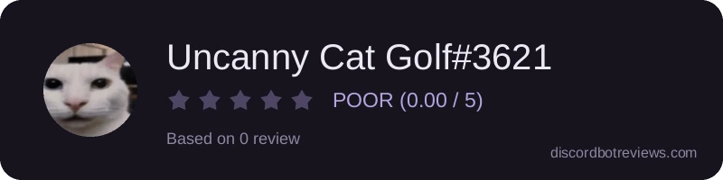 Rating widget preview for Uncanny Cat Golf#3621