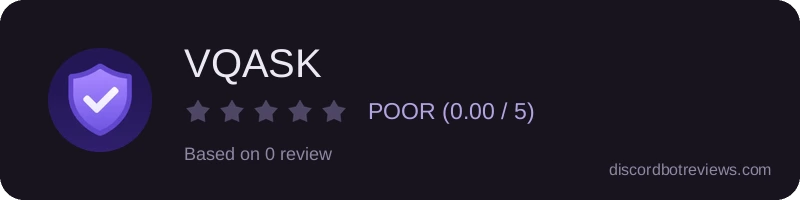 Rating widget preview for VQASK