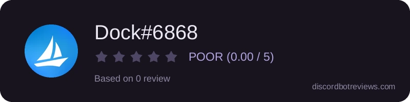 Rating widget preview for Dock#6868