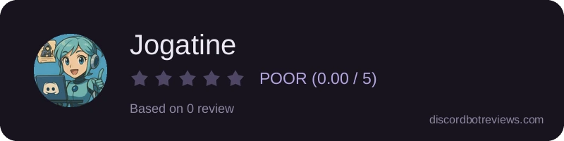Rating widget preview for Jogatine