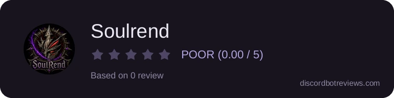 Rating widget preview for Soulrend