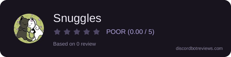 Rating widget preview for Snuggles