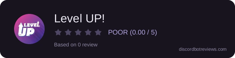 Rating widget preview for Level UP!