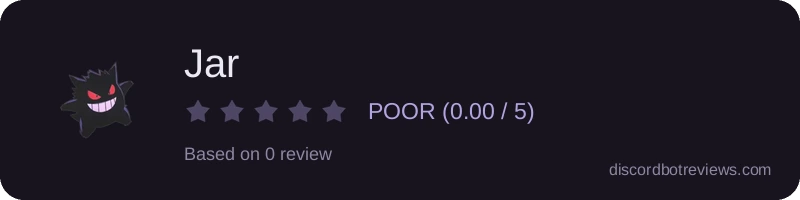 Rating widget preview for Jar