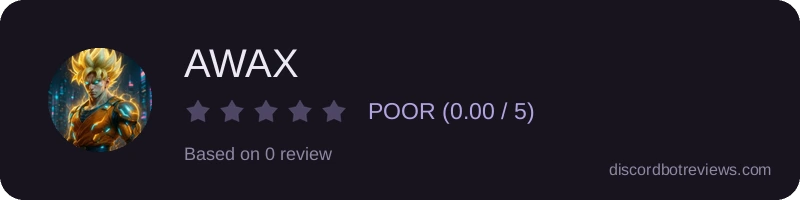 Rating widget preview for AWAX