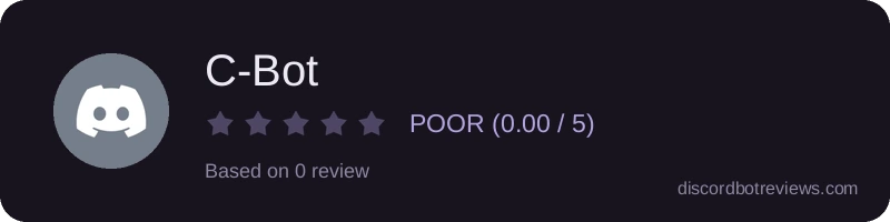 Rating widget preview for C-Bot