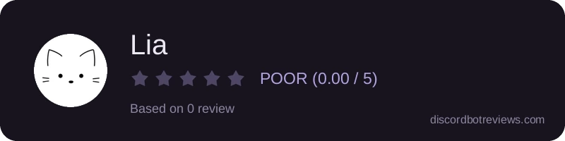 Rating widget preview for Lia