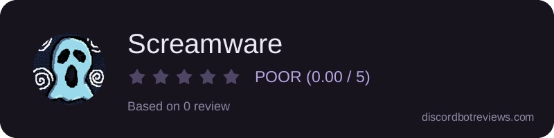 Rating widget preview for Screamware