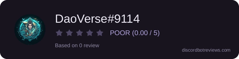 Rating widget preview for DaoVerse#9114