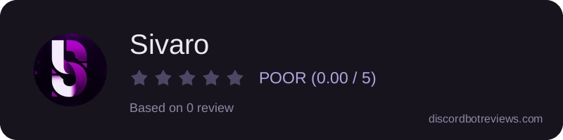 Rating widget preview for Sivaro