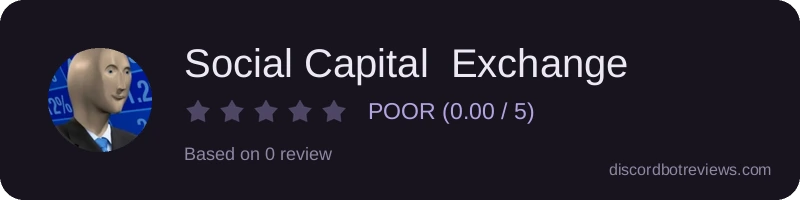 Rating widget preview for Social Capital  Exchange