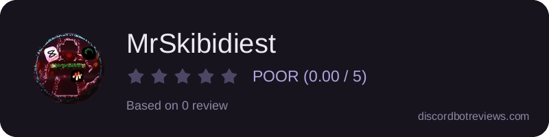 Rating widget preview for MrSkibidiest