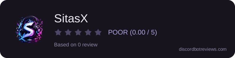 Rating widget preview for SitasX