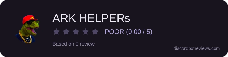 Rating widget preview for ARK HELPERs