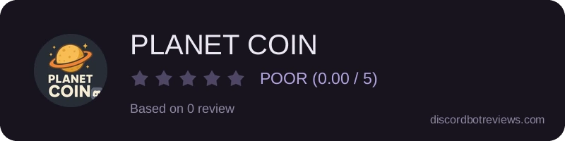Rating widget preview for PLANET COIN