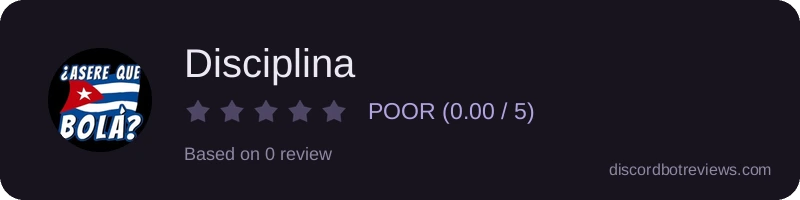 Rating widget preview for Disciplina
