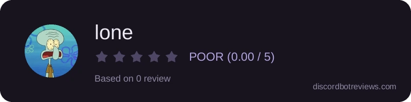 Rating banner for lone