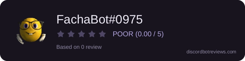 Rating widget preview for FachaBot#0975