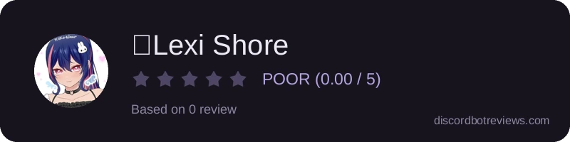 Rating widget preview for 💙Lexi Shore