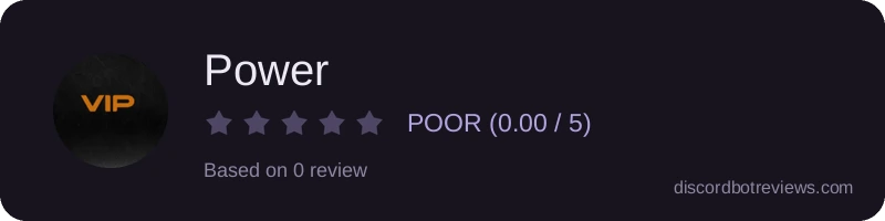 Rating widget preview for Power