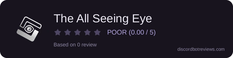 Rating widget preview for The All Seeing Eye