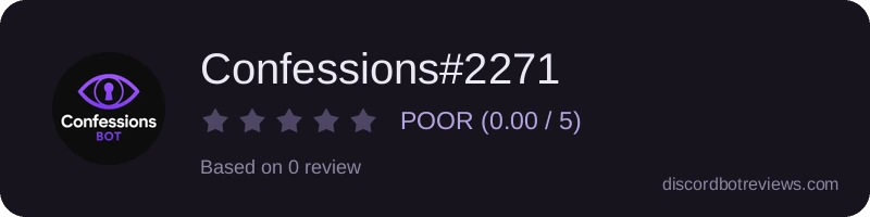 Rating widget preview for Confessions#2271