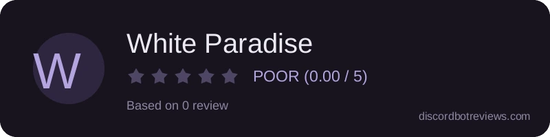 Rating widget preview for White Paradise
