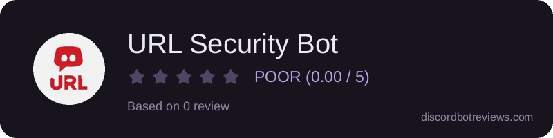 Rating banner for URL Security Bot