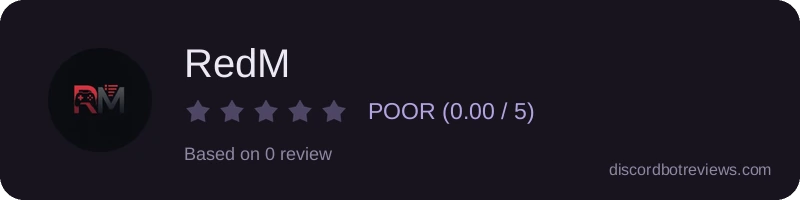 Rating widget preview for RedM