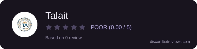 Rating widget preview for Talait