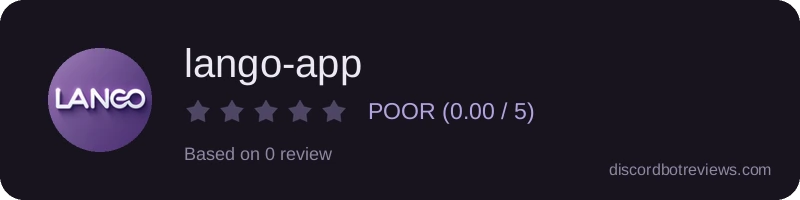 Rating widget preview for lango-app