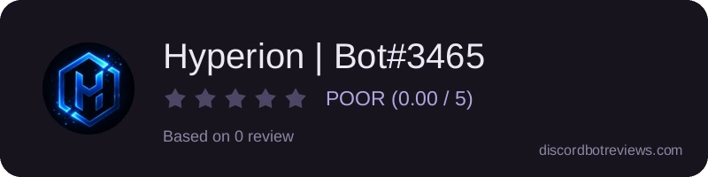 Rating widget preview for Hyperion | Bot#3465