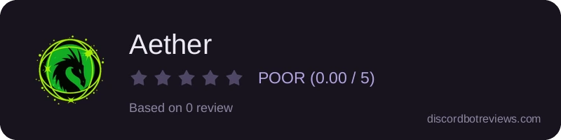 Rating widget preview for Aether