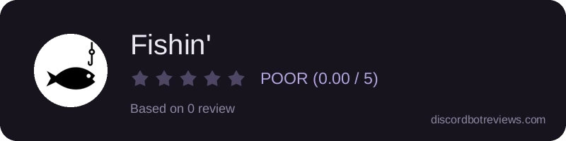 Rating widget preview for Fishin'