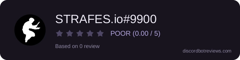 Rating widget preview for STRAFES.io#9900