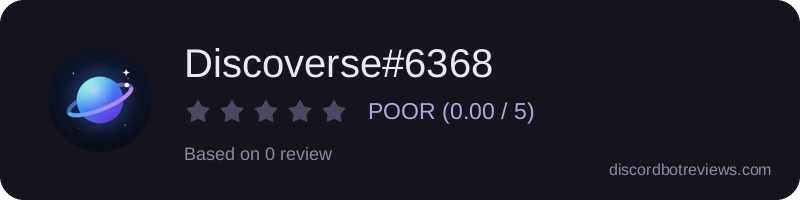 Rating widget preview for Discoverse#6368