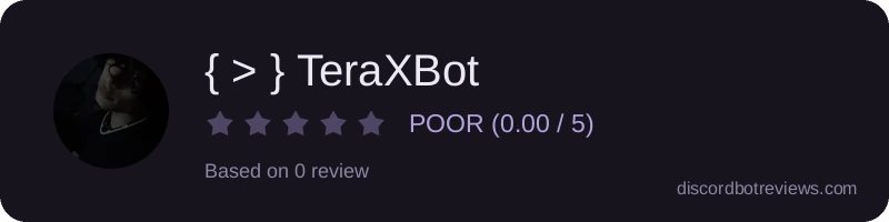 Rating widget preview for { > } TeraXBot