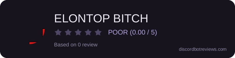 Rating widget preview for ELONTOP BITCH