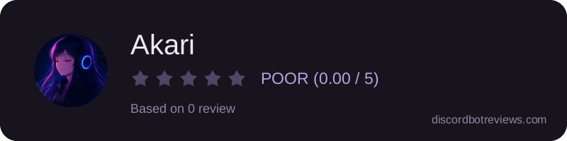 Rating widget preview for Akari