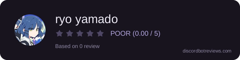 Rating widget preview for ryo yamado