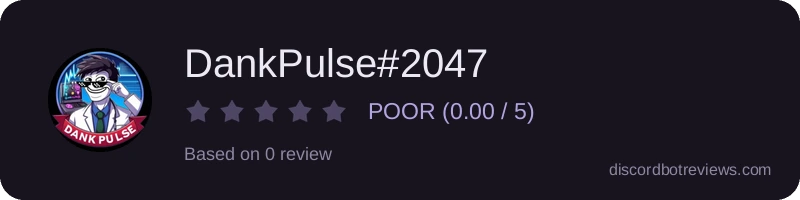 Rating widget preview for DankPulse#2047
