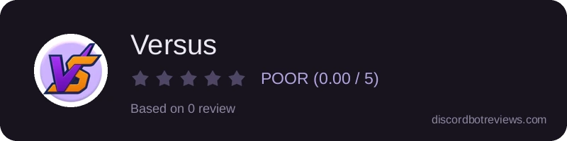 Rating widget preview for Versus