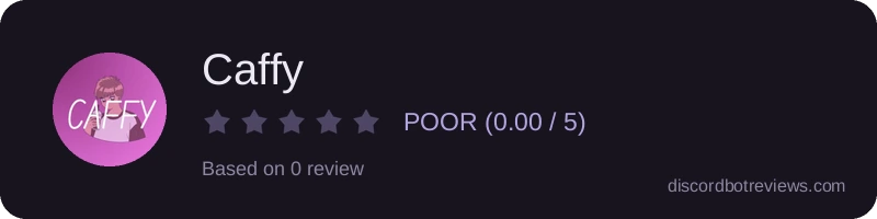 Rating widget preview for Caffy