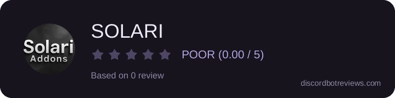 Rating widget preview for SOLARI