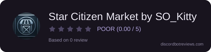 Rating widget preview for Star Citizen Market by SO_Kitty