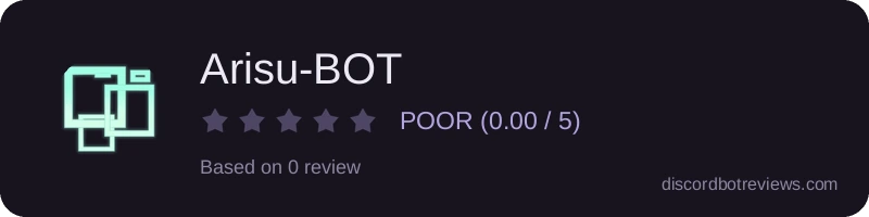 Rating banner for Arisu-BOT