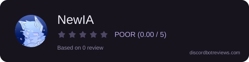 Rating widget preview for NewIA