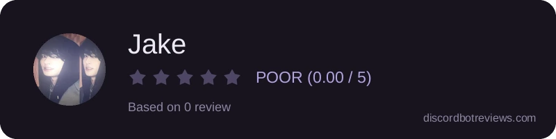 Rating widget preview for Jake