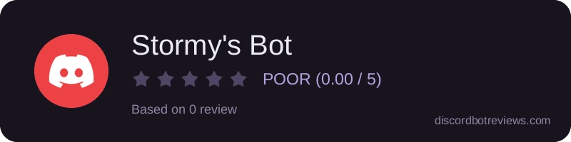 Rating banner for Stormy's Bot